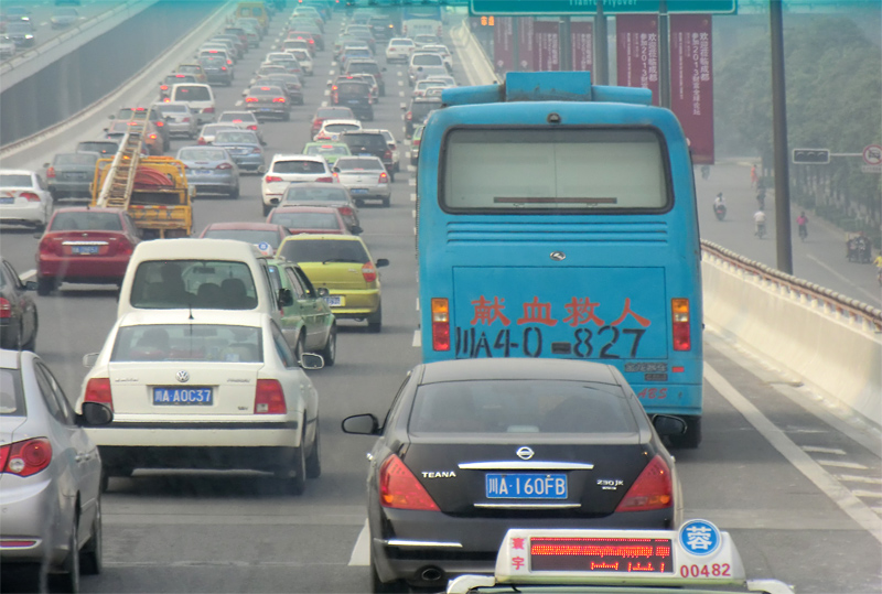 Embouteillage à Chengdu