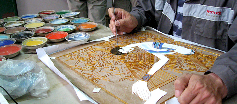 Tableau en cloisonné