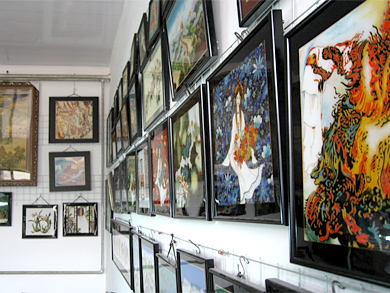 Tableaux en cloisonné