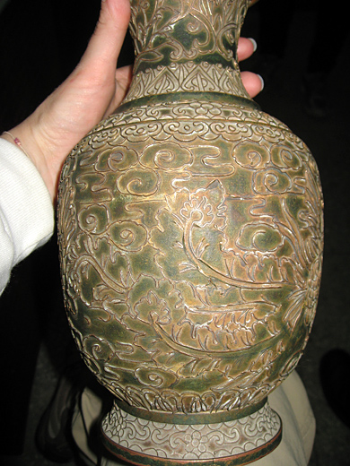Vase métal avec ses cloisons