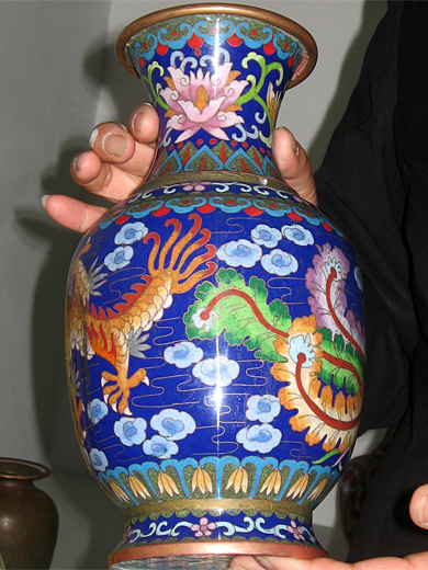Vase émaillé