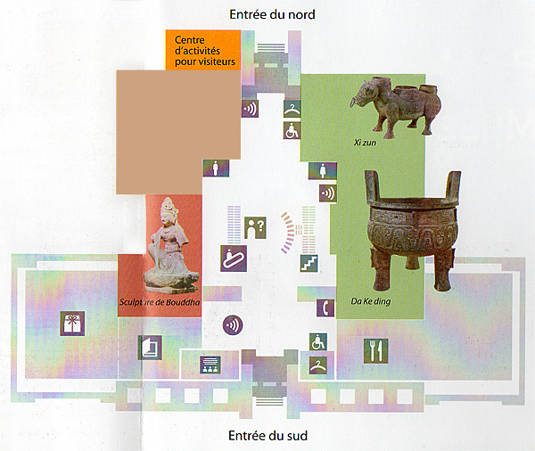 Plan du rez-de-chaussée du Musée de Shanghai