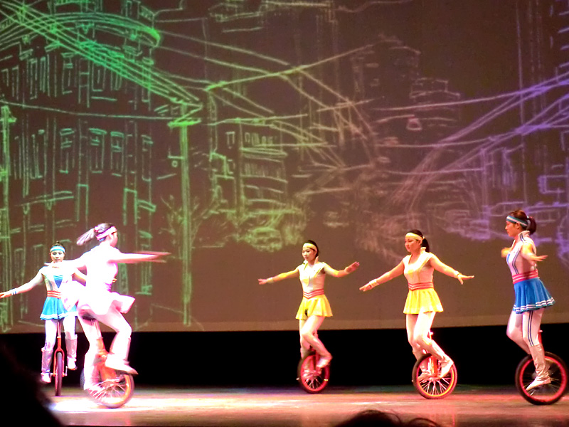 Spectacle d'acrobaties